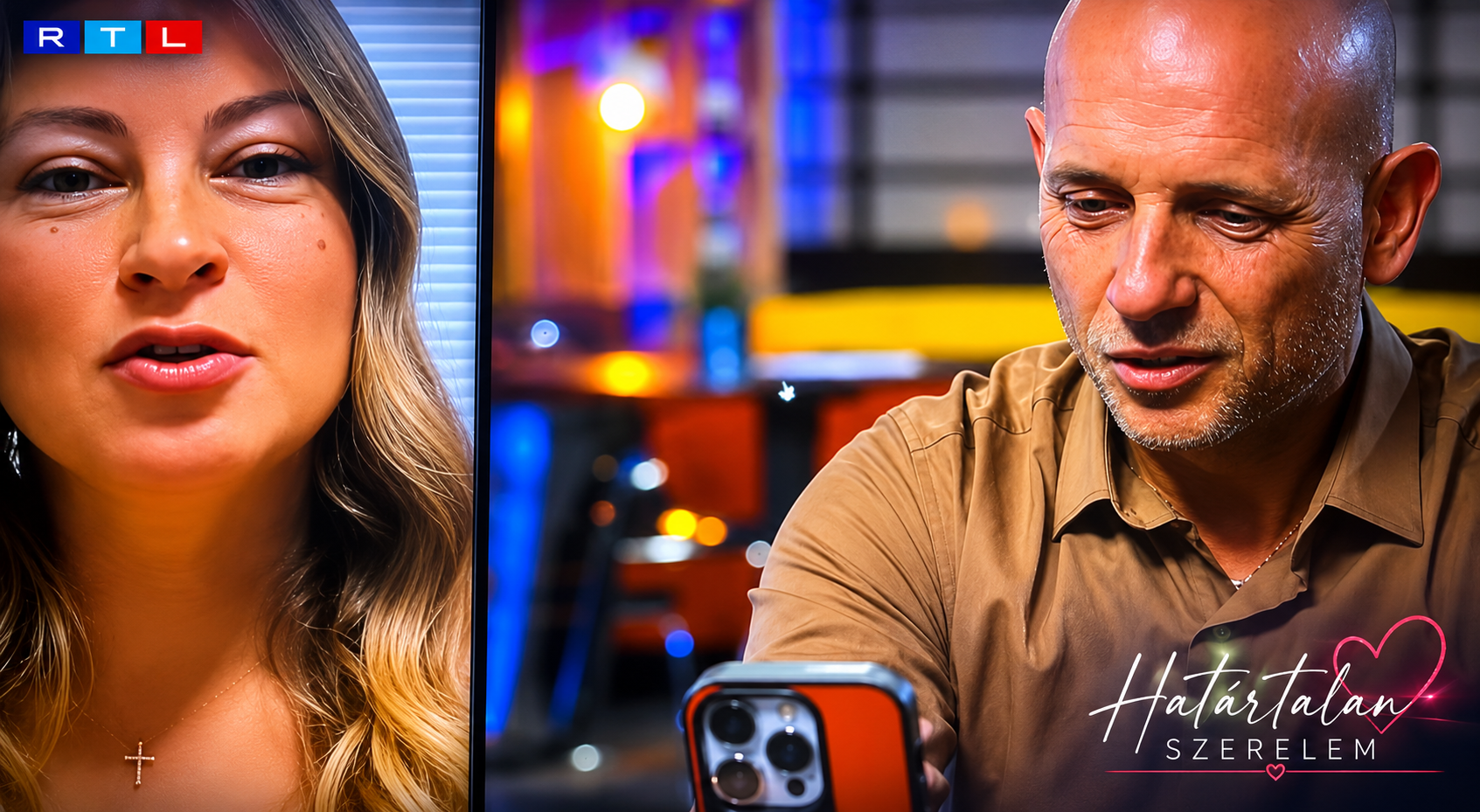 Csánki Krisztián a Határtalan Szerelem című RTL műsorban — beszélgetés képernyőfotó